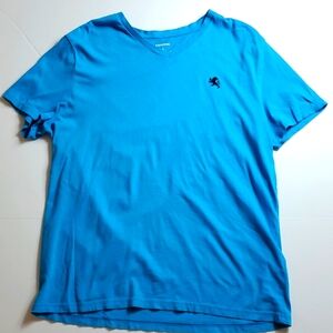 Express blue short sleeve v-neck t-shirt